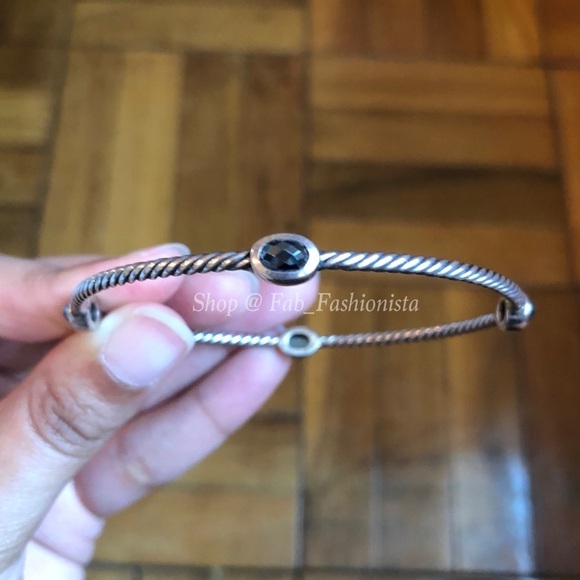 David Yurman bangle bracelet with gemstones - Picture 15 of 17